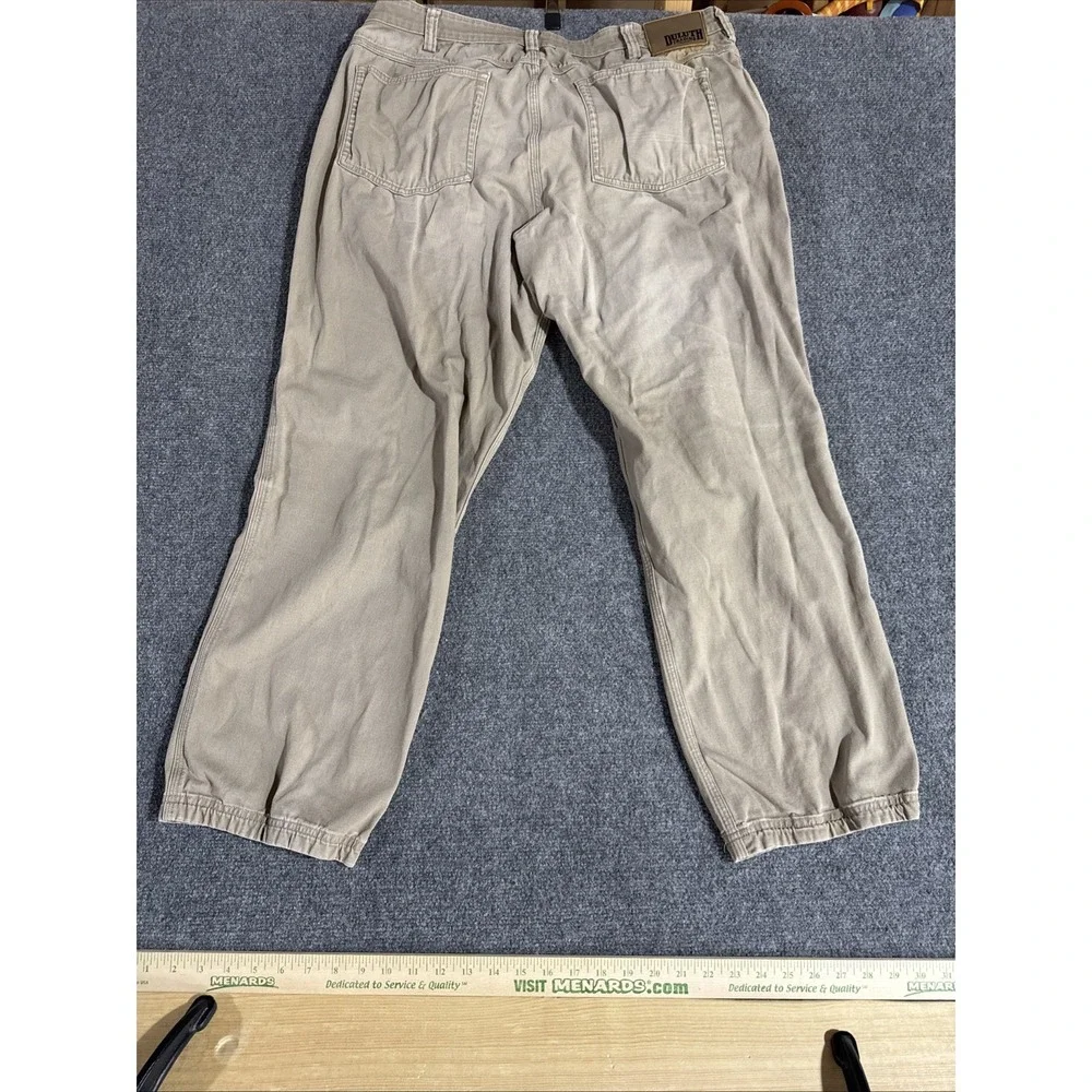 Duluth Trading Pants Mens 40x32 Beige Flex Fire Hose Workwear Stretch